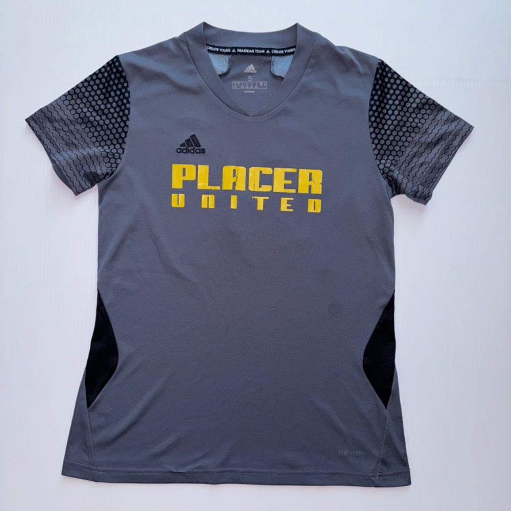 Placer United Gray Numbered Soccer Uniform Jersey #24 (S)